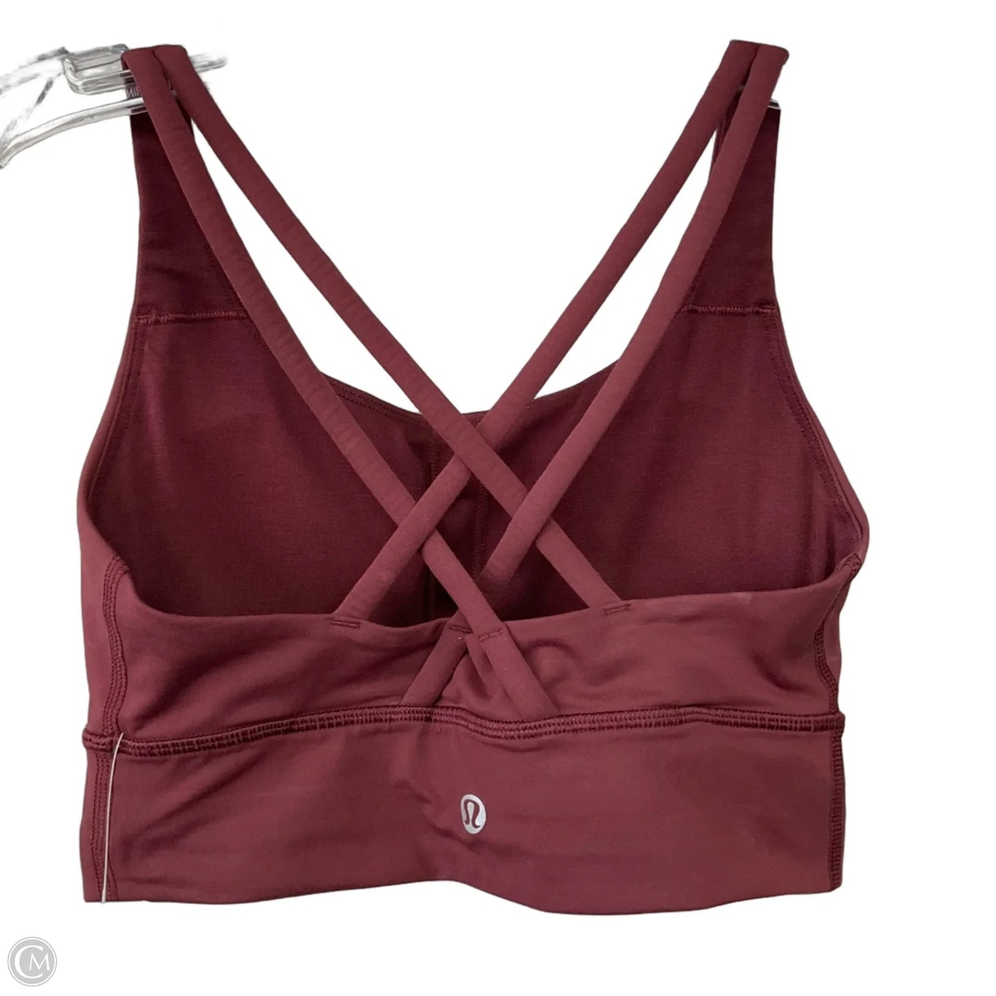 Athletic Bra By Lululemon In Maroon, Size: 4