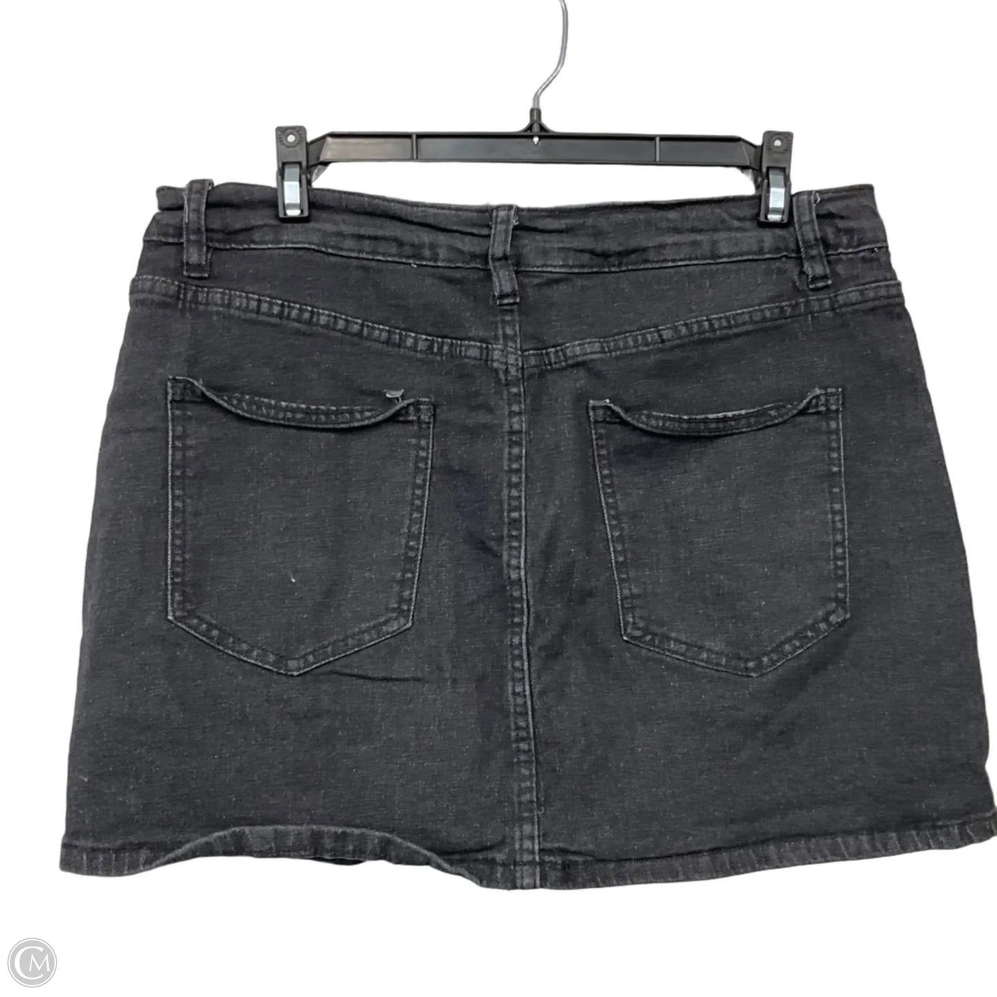 Skirt Mini & Short By Clothes Mentor In Black Denim, Size: L