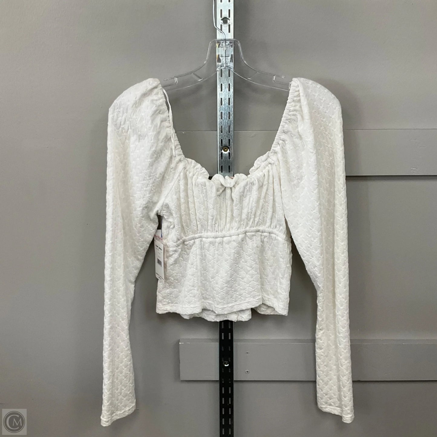 Top Long Sleeve By Free People In White, Size: M