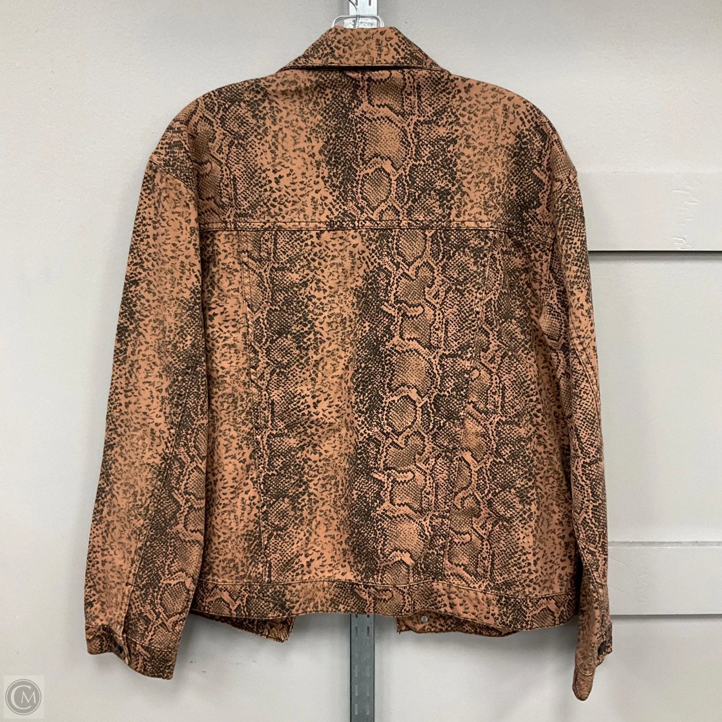 Jacket Denim By Free People In Animal Print, Size: M