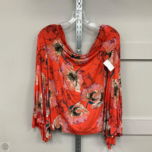 Top Long Sleeve By We The Free In Floral Print, Size: S