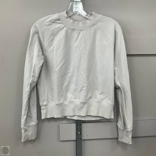 Sweatshirt Crewneck By Lululemon In Light Grey, Size: M