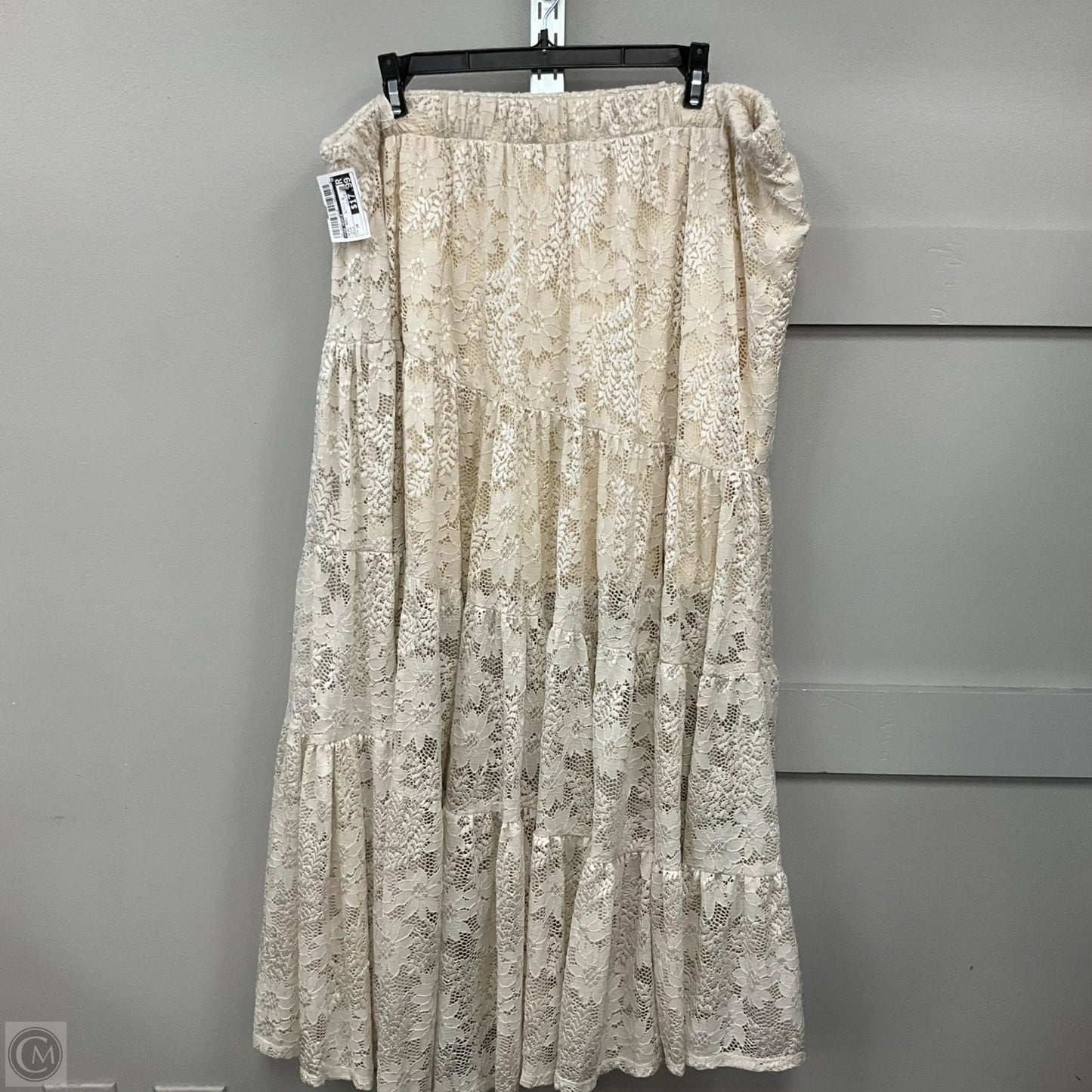 Skirt Maxi By Arula In Cream, Size: 1x