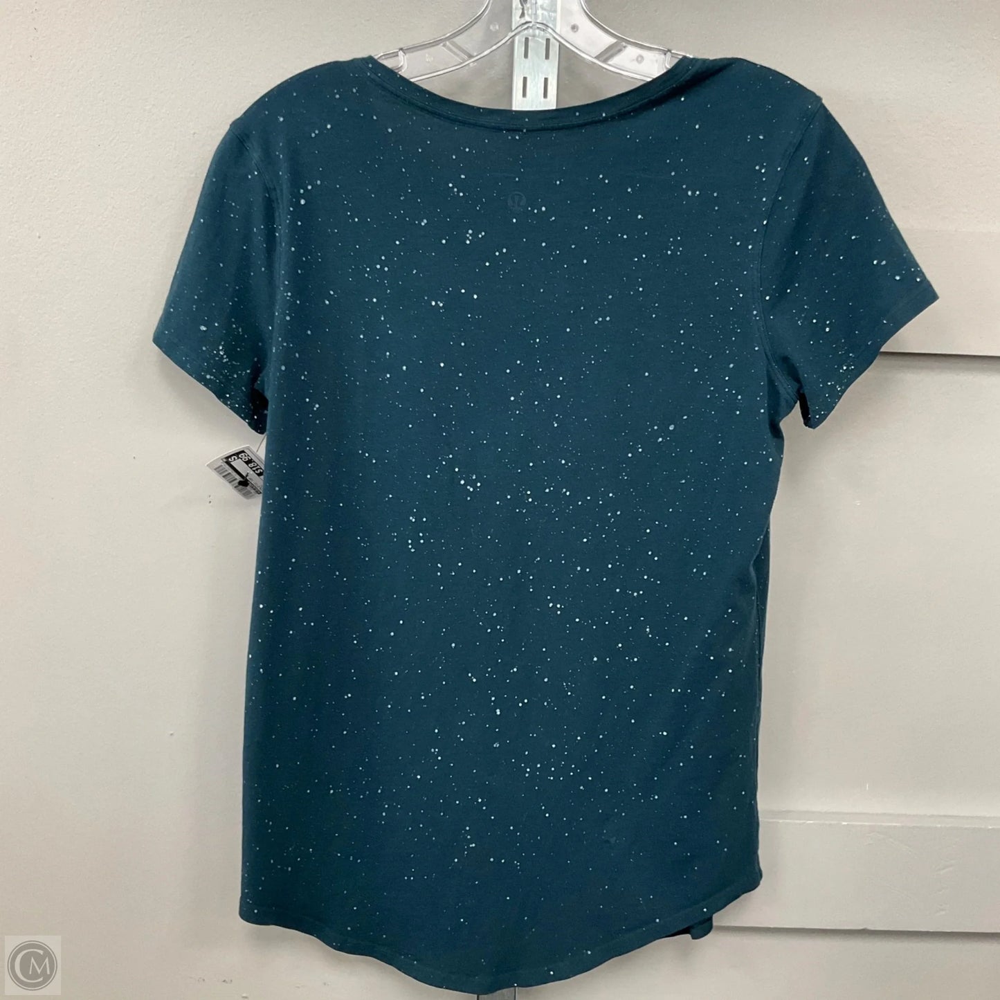 Athletic Top Short Sleeve By Lululemon In Green, Size: 8