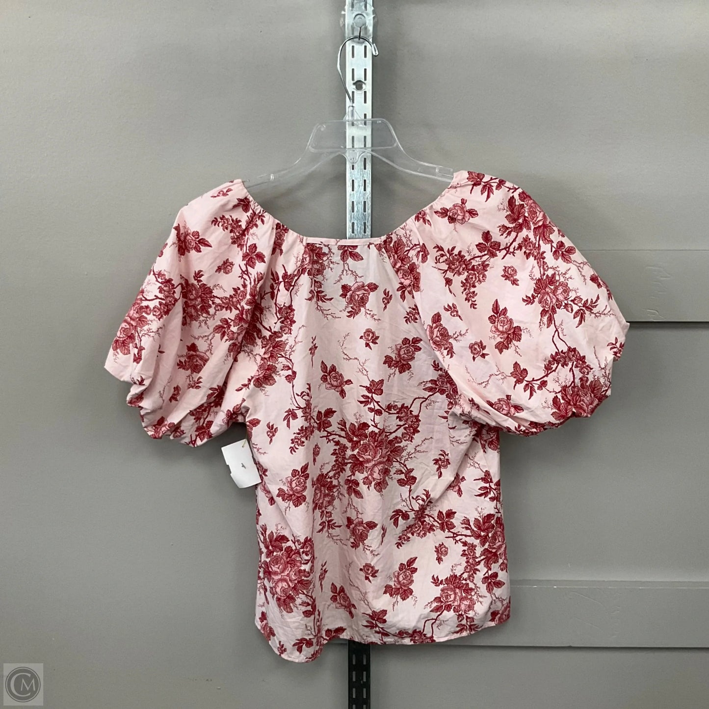Top Short Sleeve Basic By Banana Republic In Floral Print, Size: S
