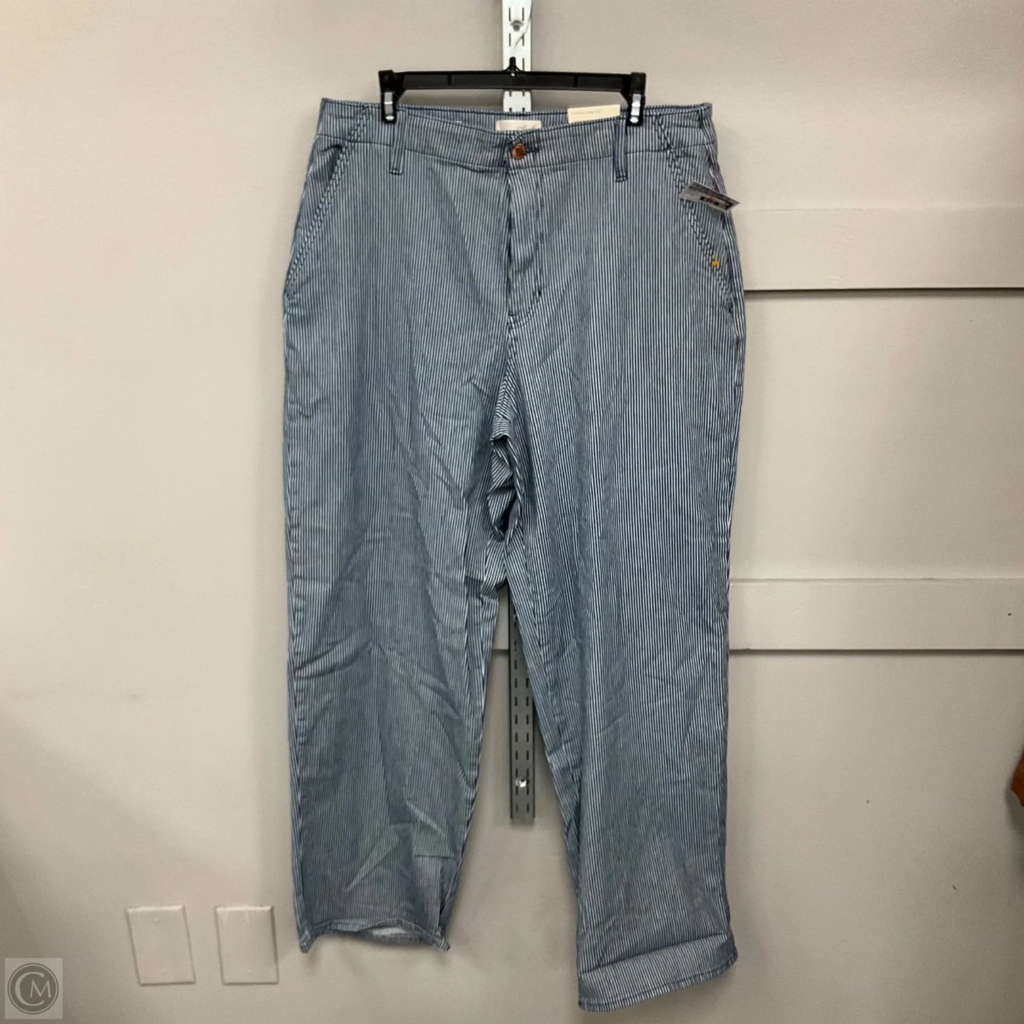 Jeans Boot Cut By Universal Thread In Striped, Size: 14