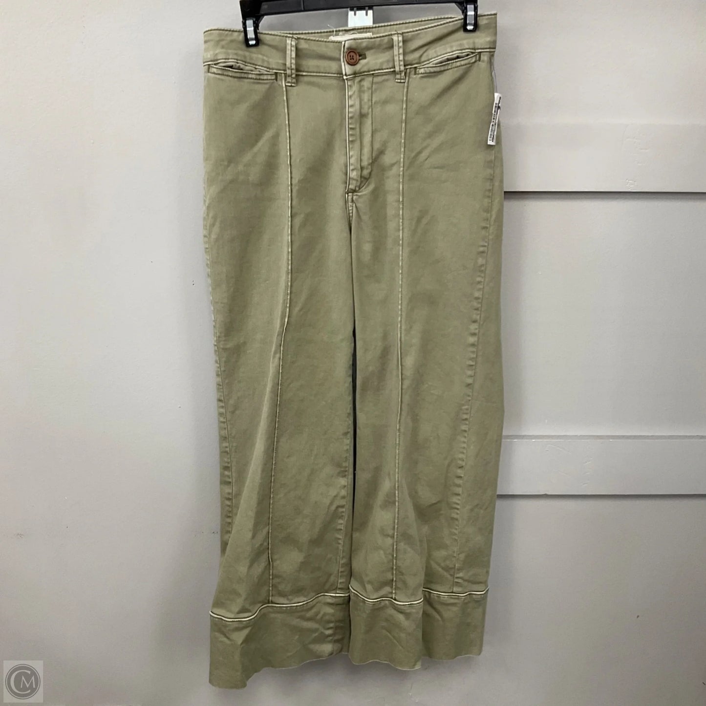 Pants Cropped By Clothes Mentor In Green, Size: 0