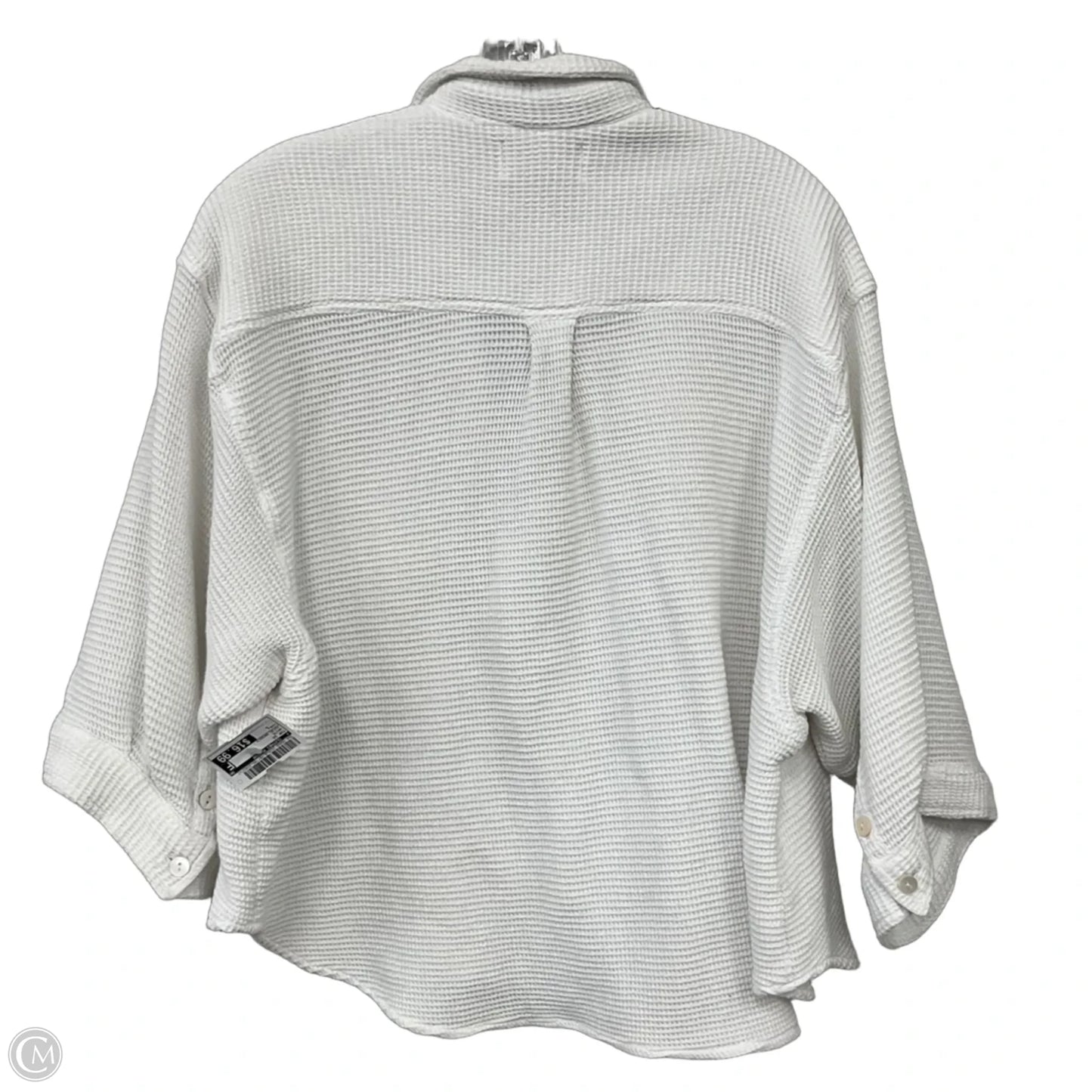 Top Short Sleeve By Clothes Mentor In White, Size: L