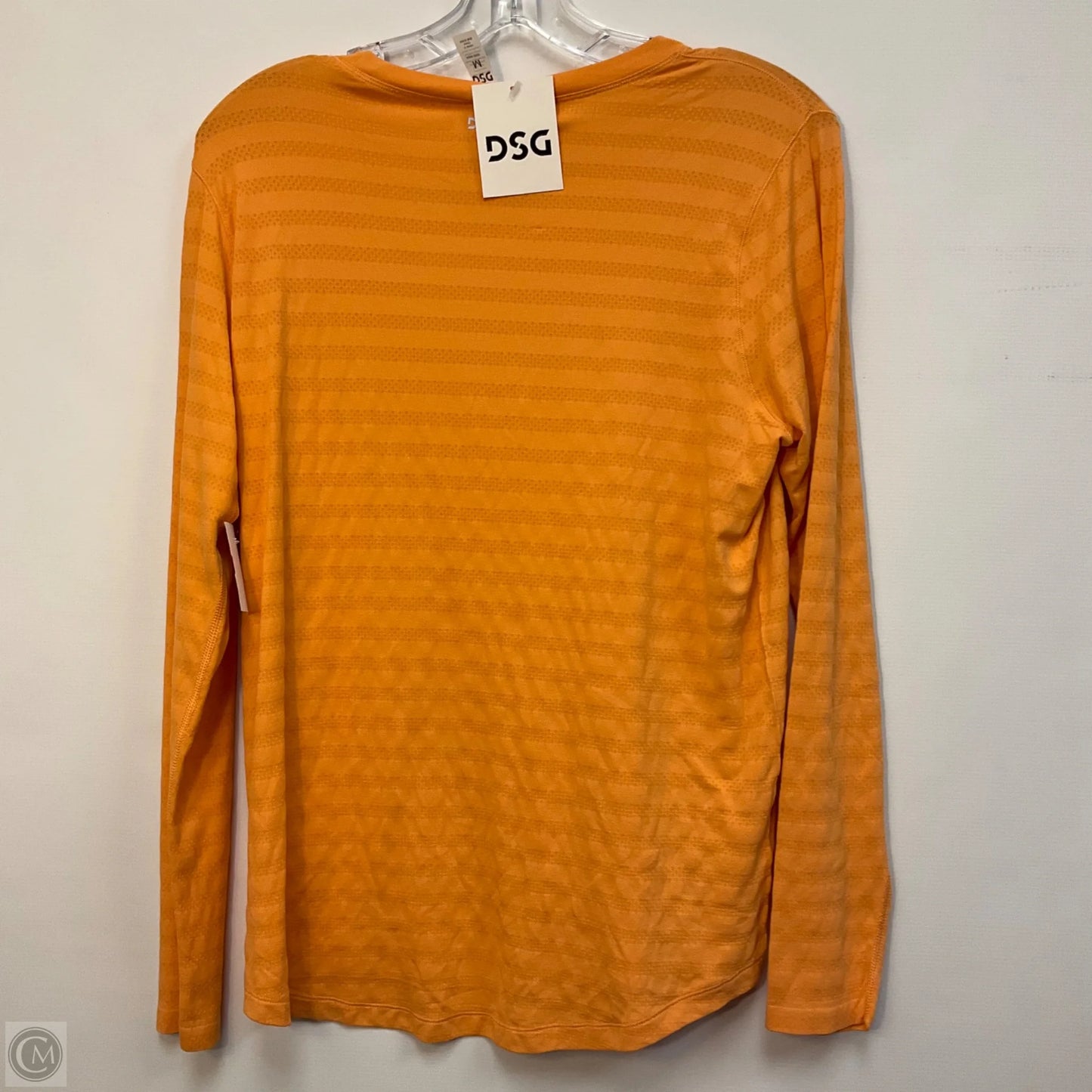 Athletic Top Long Sleeve Crewneck By Dsg Outerwear In Orange, Size: M