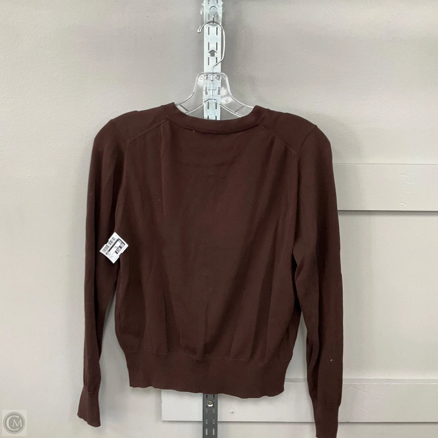 Top Long Sleeve By Zara In Brown, Size: S