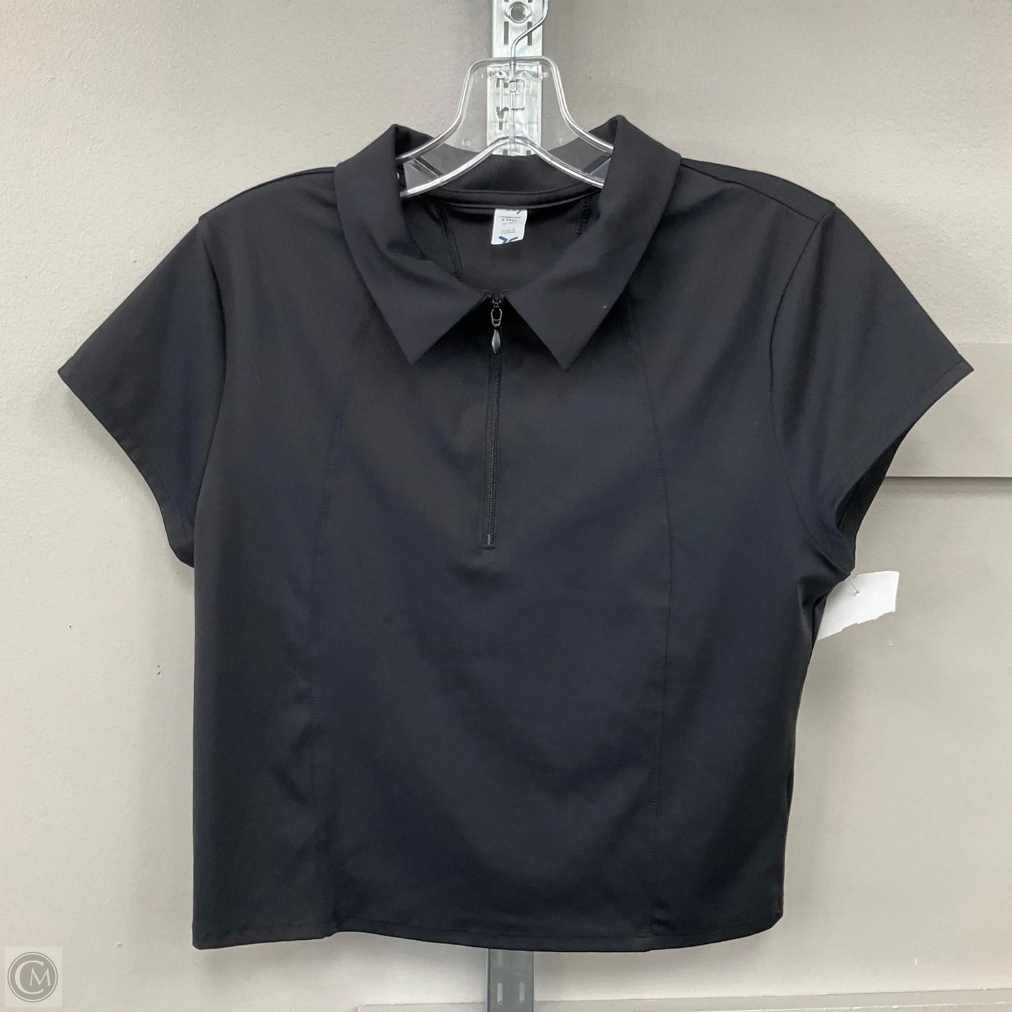 Athletic Top Short Sleeve By Old Navy In Black, Size: L