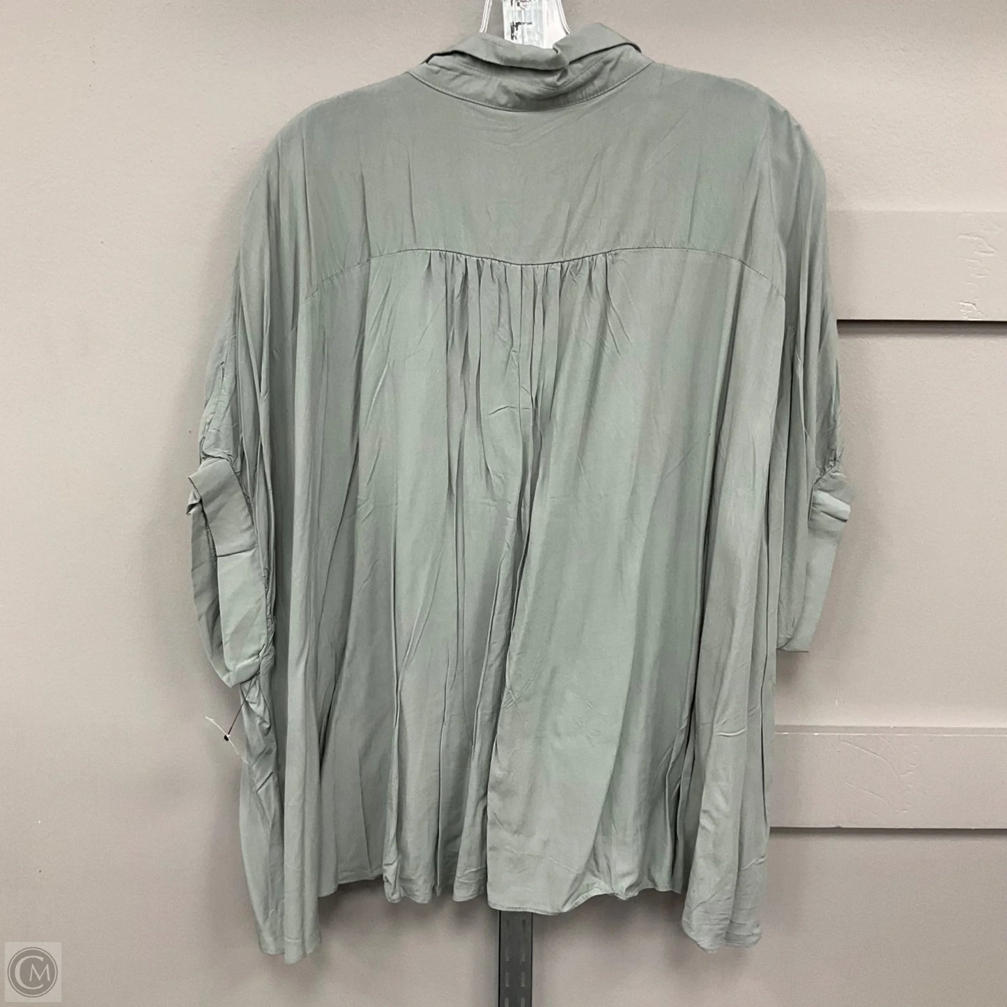 Top Short Sleeve By Mustard Seed In Green, Size: M