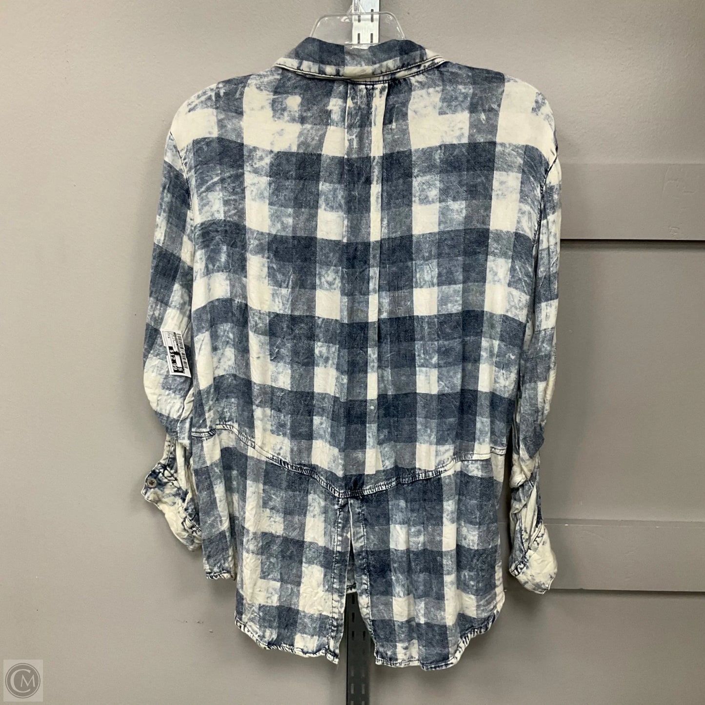 Top Long Sleeve By Vintage Havana In Plaid Pattern, Size: S