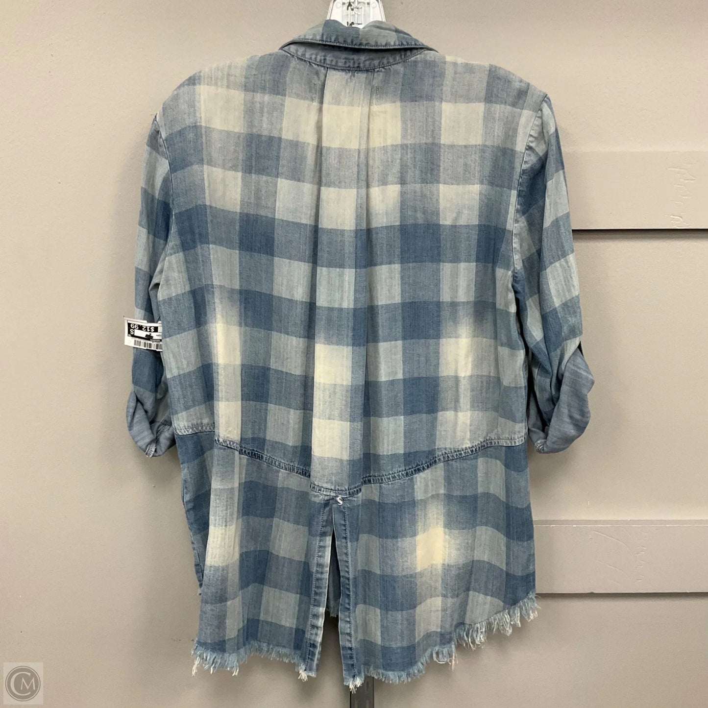 Top Long Sleeve By Vintage Havana In Plaid Pattern, Size: S