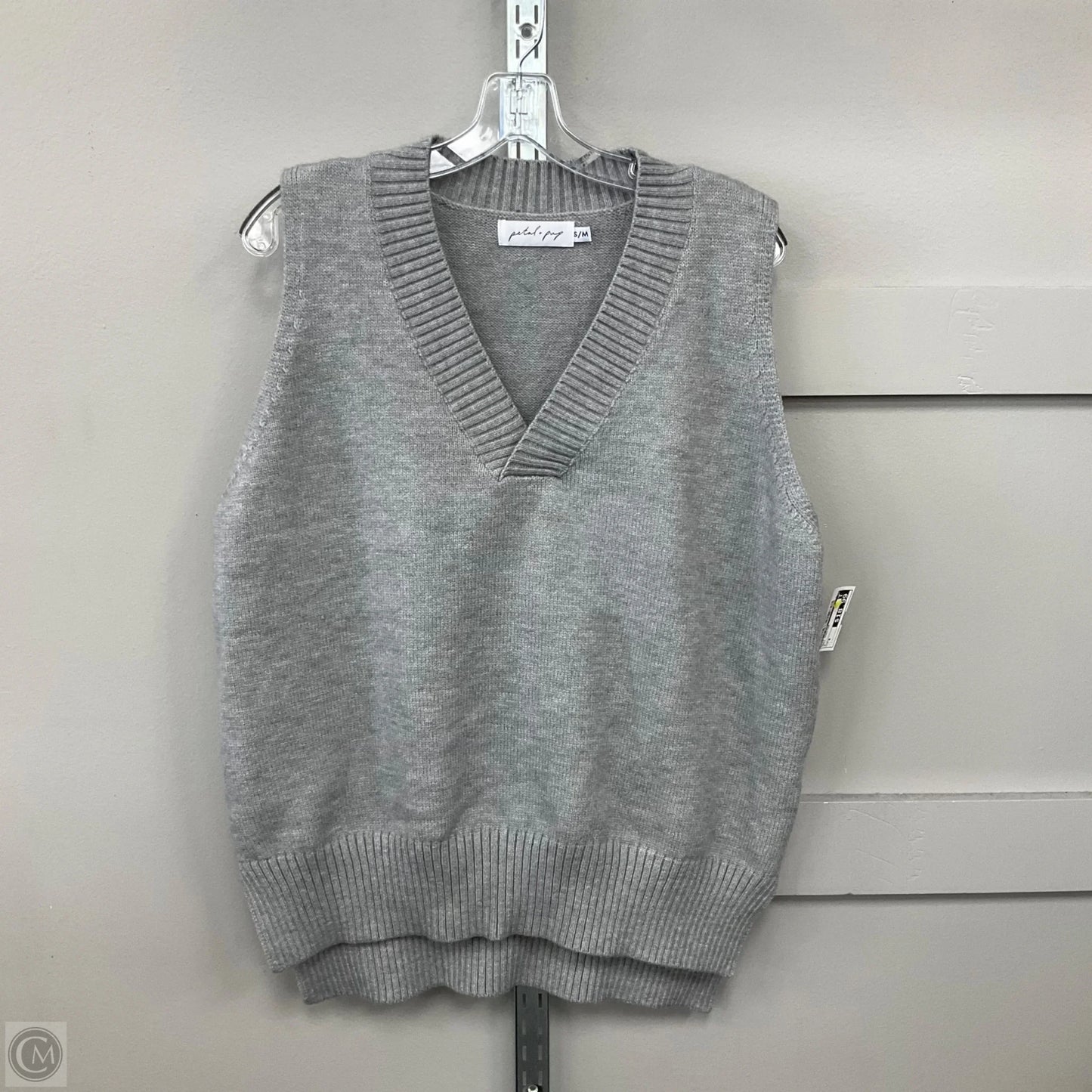 Vest Sweater By Petal & Pup In Grey, Size: S