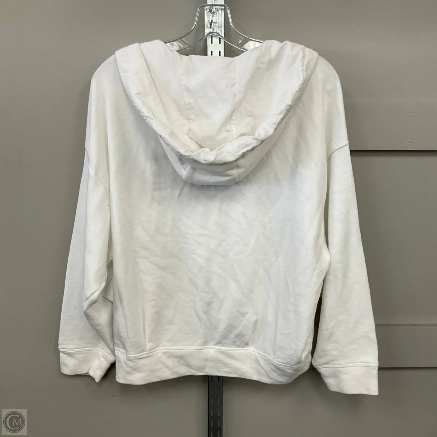 Athletic Top Long Sleeve Hoodie By Fabletics In White, Size: S
