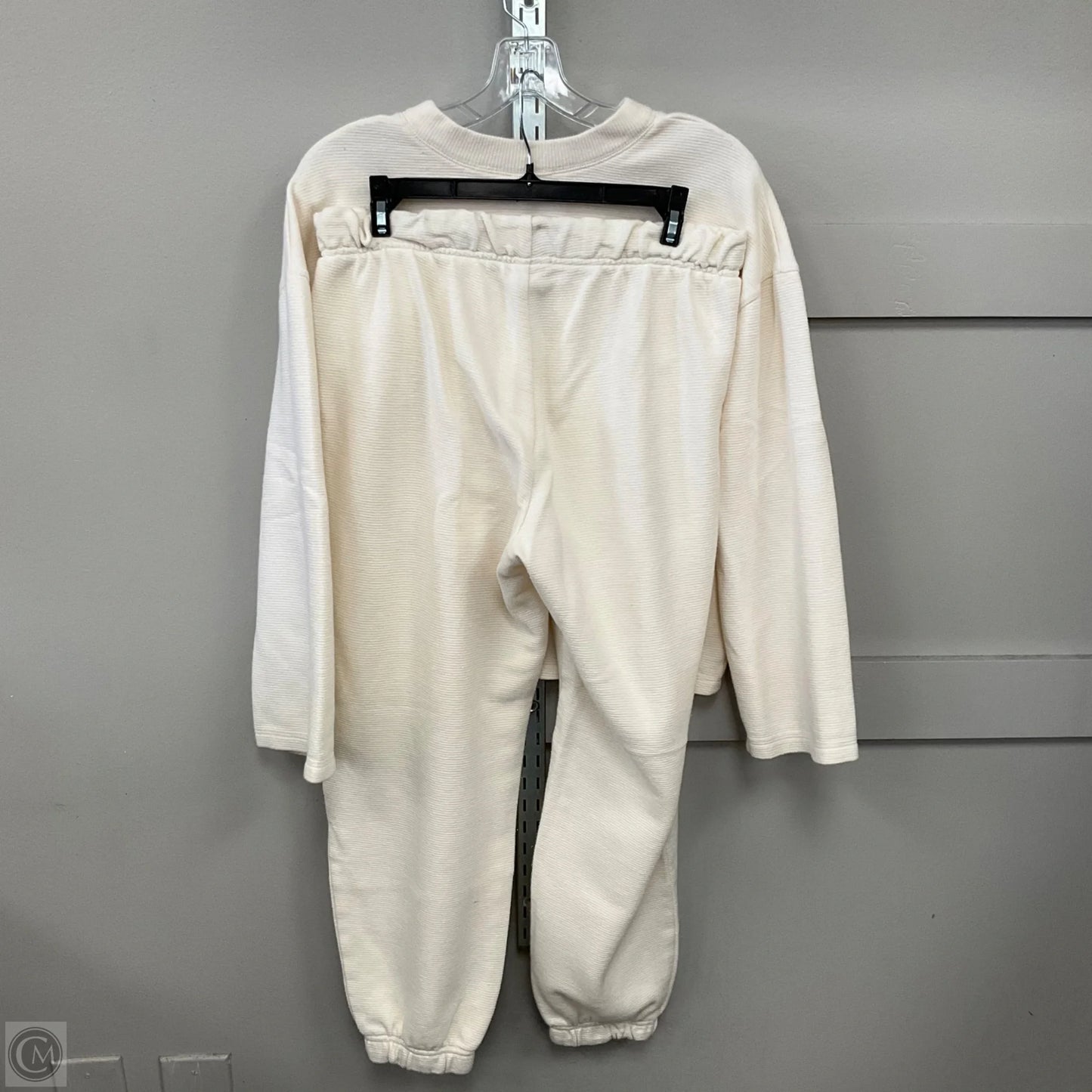 Top 2pc Long Sleeve By A New Day In Cream, Size: M