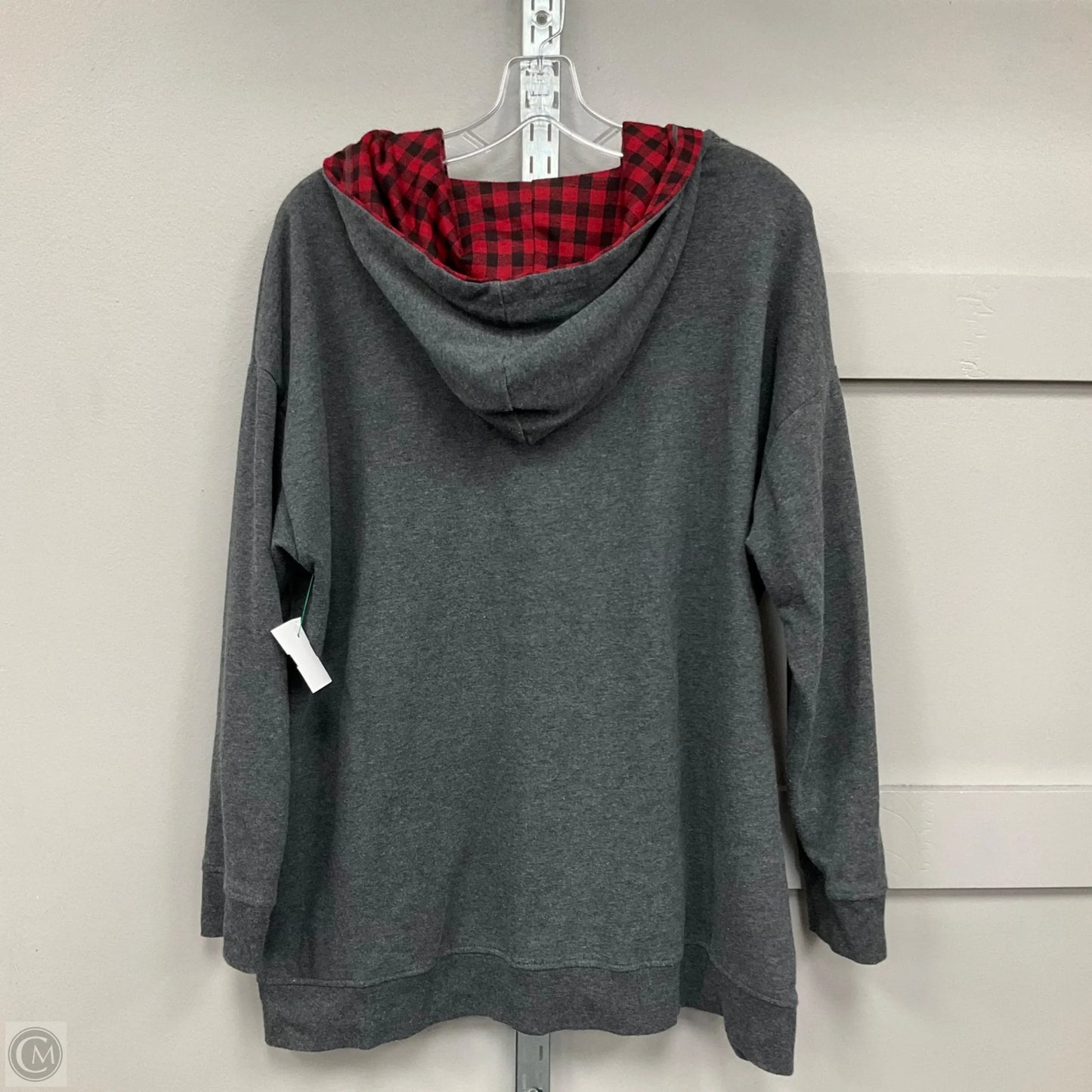 Sweatshirt Hoodie By Lane Bryant In Grey, Size: 18