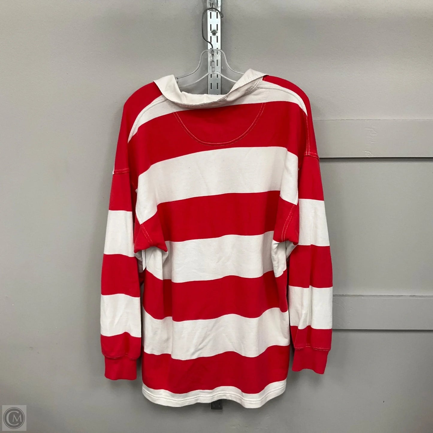 Sweatshirt Crewneck By Aerie In Striped Pattern, Size: M