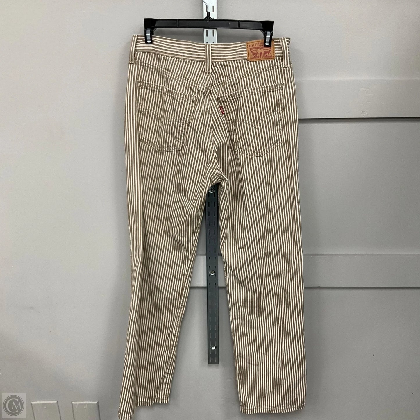 Jeans Straight By Levis In Striped Pattern, Size: 6