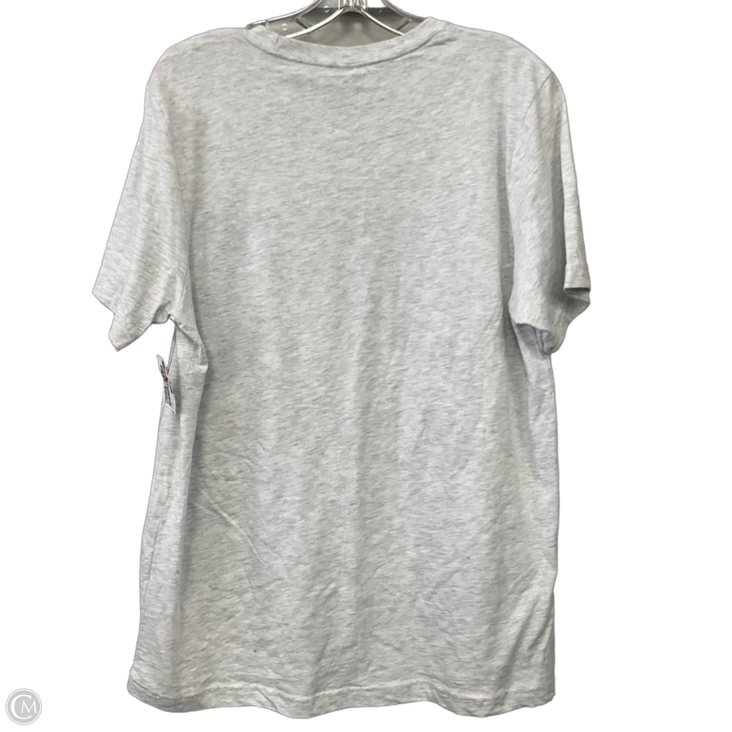 Top Short Sleeve By Bella + Canvas In Grey, Size: L