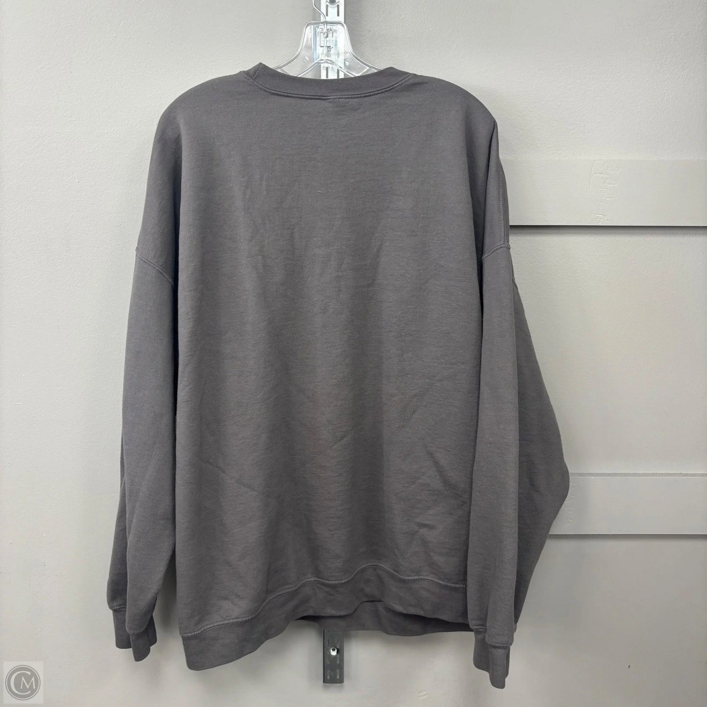 Sweatshirt Crewneck By Clothes Mentor In Grey, Size: Xl