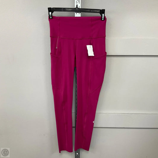 Athletic Leggings By Lululemon In Pink, Size: 2