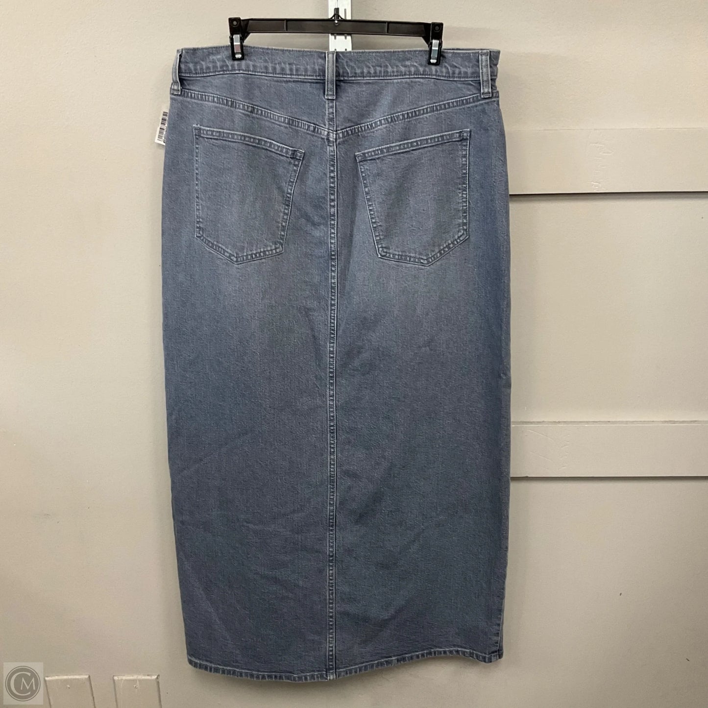 Skirt Maxi By Universal Thread In Blue Denim, Size: 14