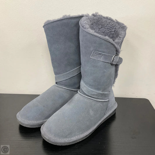 Boots Mid-calf Flats By Bearpaw In Grey, Size: 8