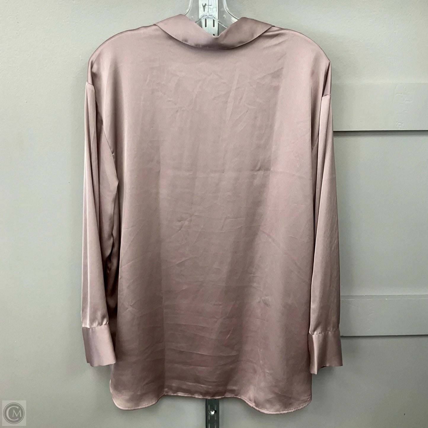 Top Long Sleeve By Abercrombie And Fitch In Pink, Size: L