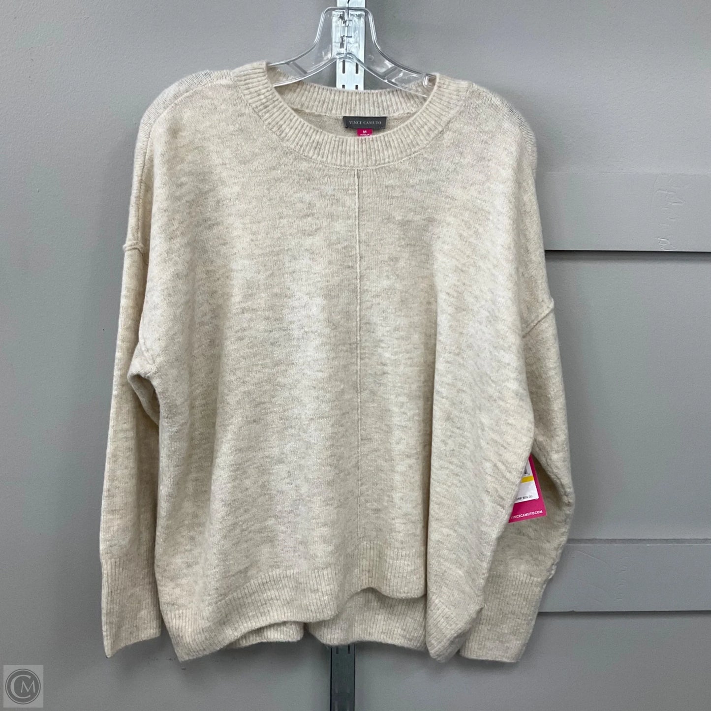 Top Long Sleeve By Vince Camuto In Tan, Size: M