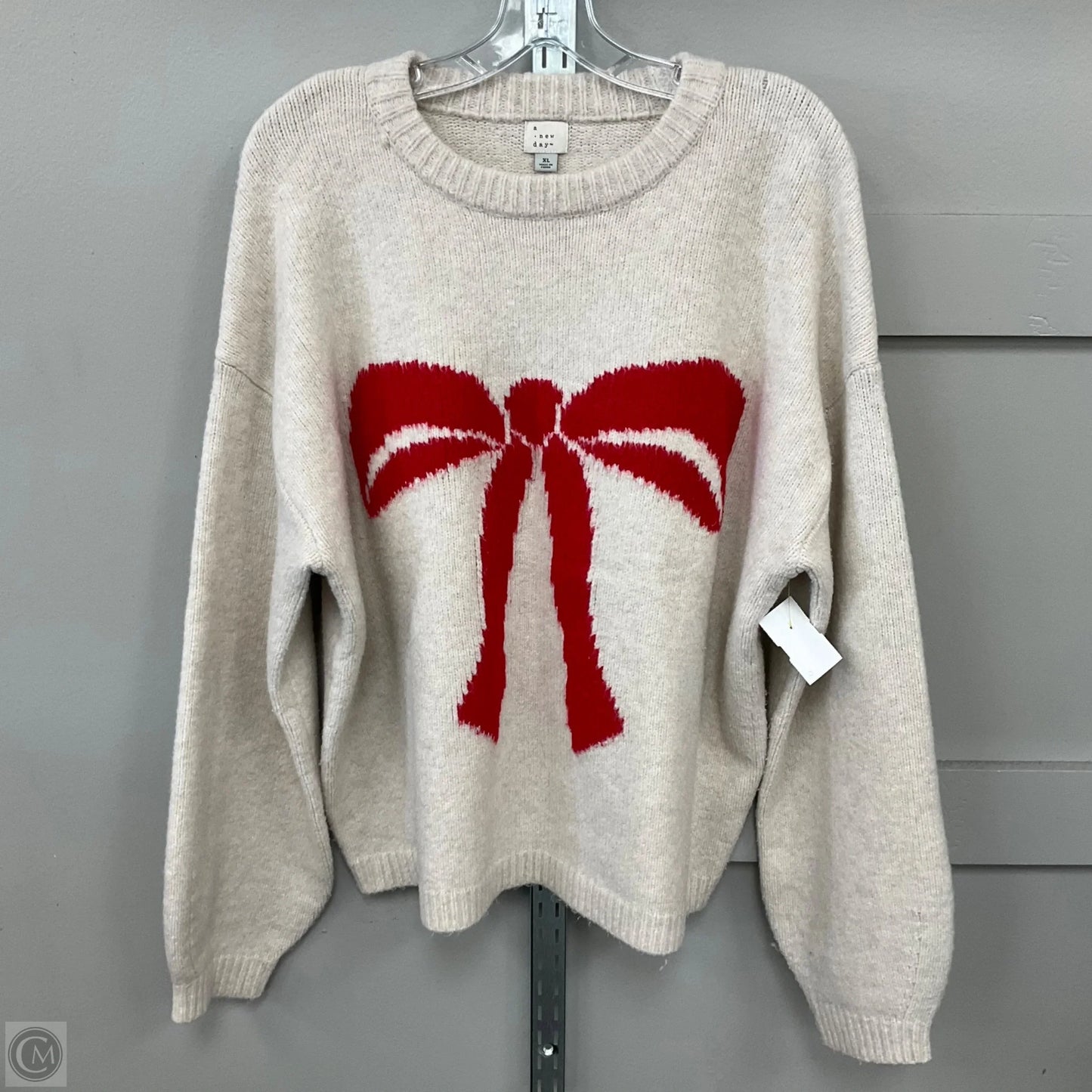 Sweater By A New Day In Red & Tan, Size: Xl