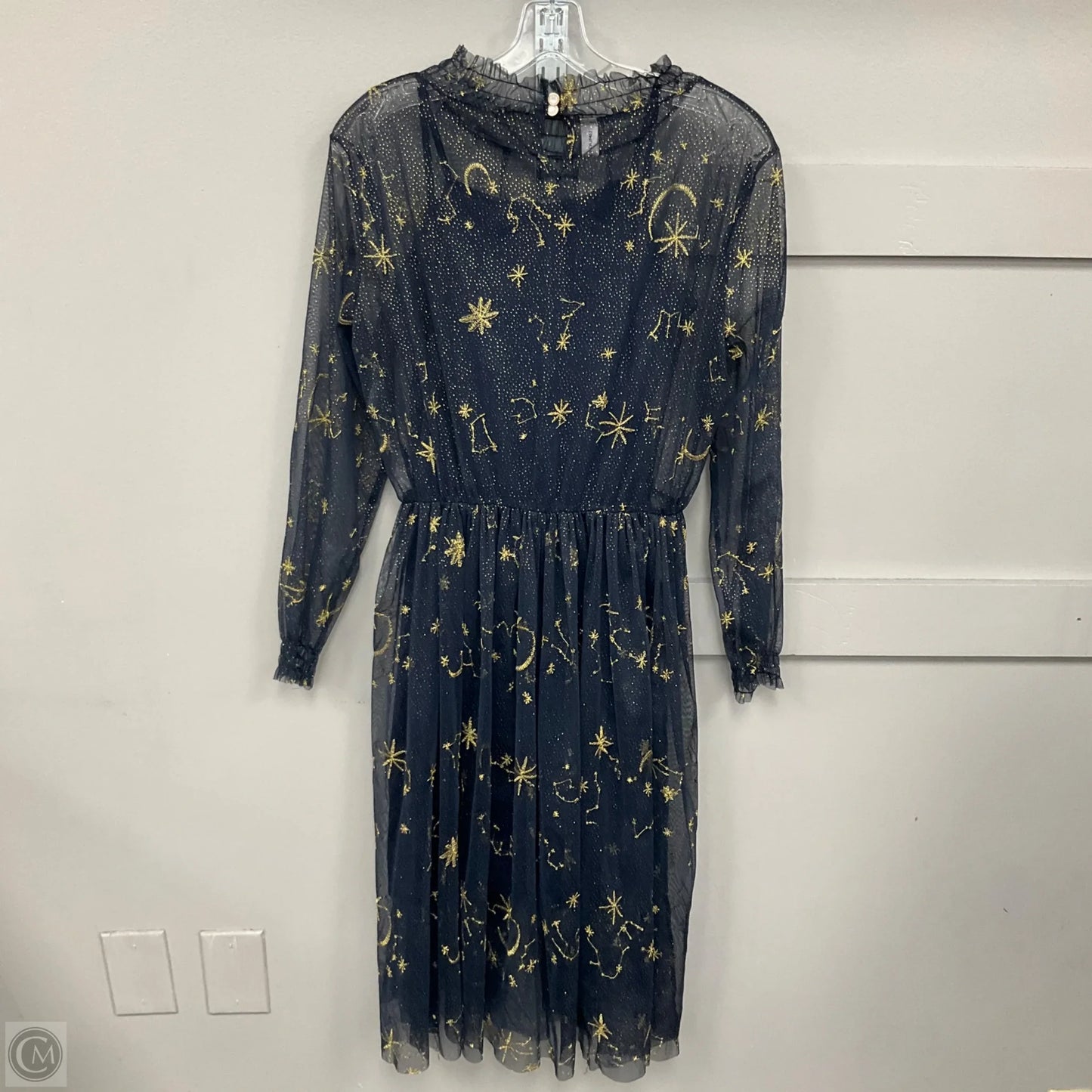 Dress Party Midi By Clothes Mentor In Navy, Size: M