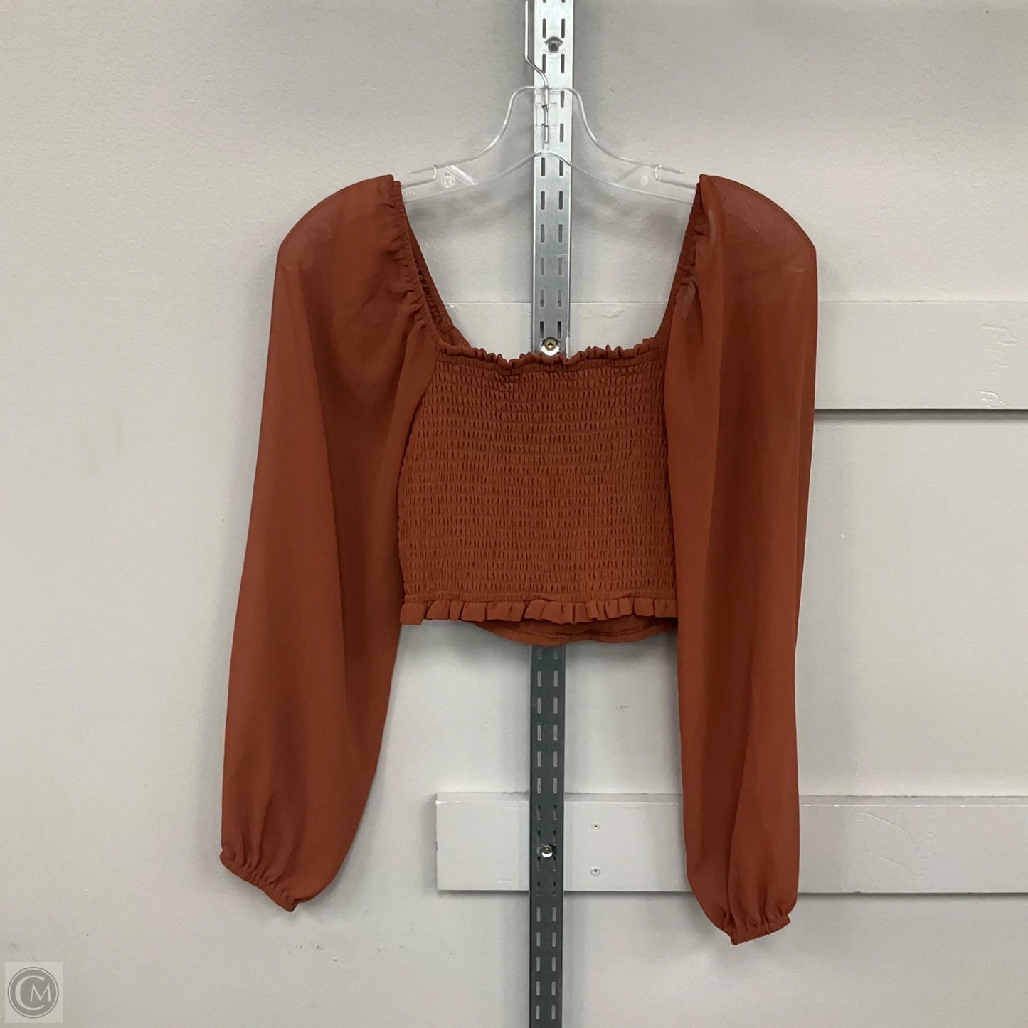 Top Long Sleeve By Altard State In Brown, Size: Xs