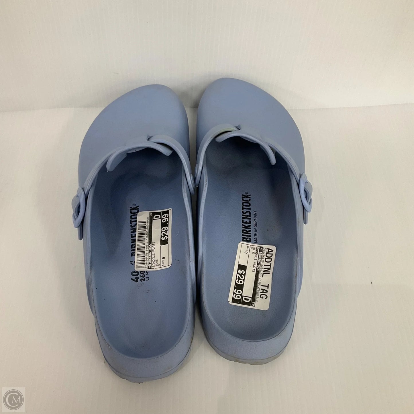 Sandals Flats By Birkenstock In Blue, Size: 9