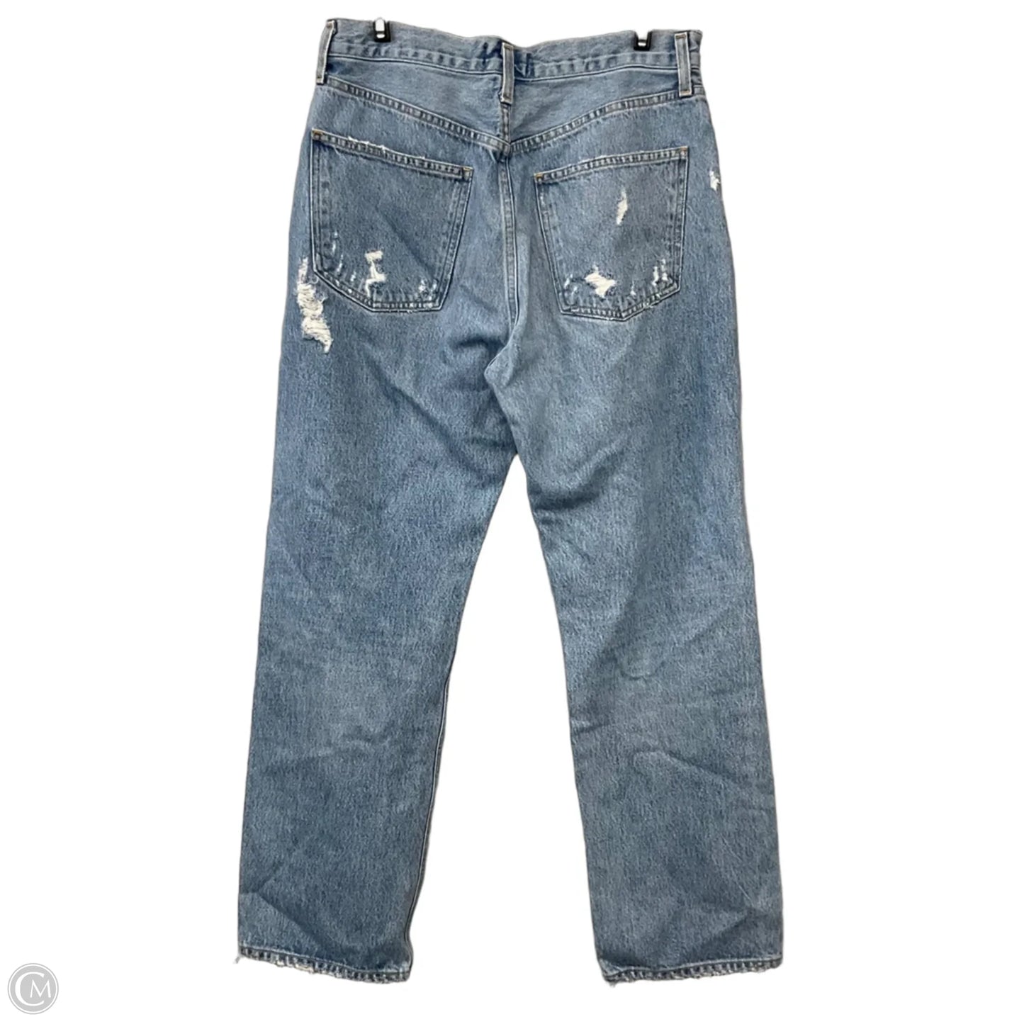 Jeans Wide Leg By Agolde In Blue Denim, Size: 6
