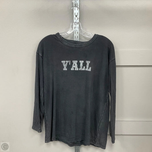 Top Long Sleeve Basic By Aerie In Grey, Size: Xs