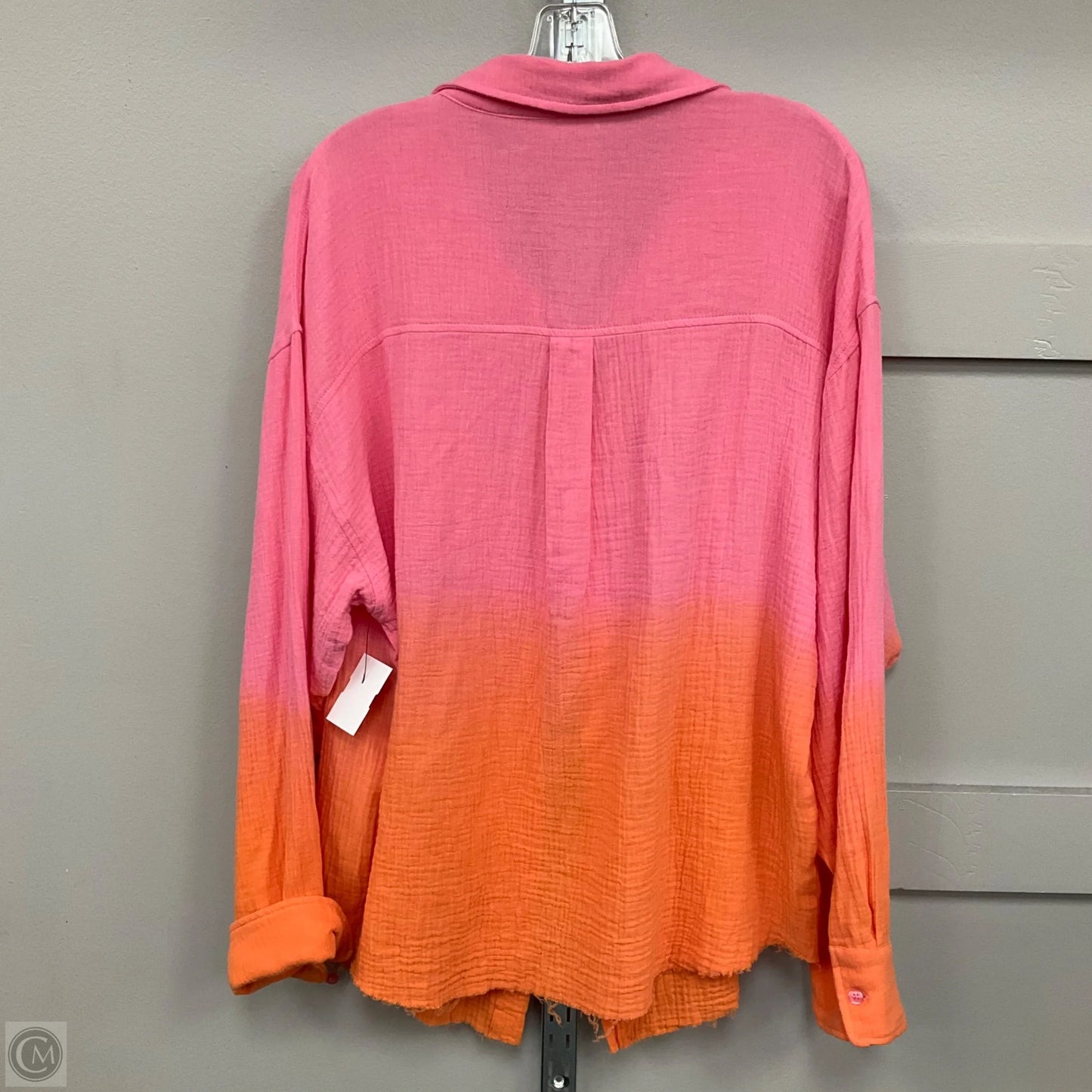 Top Long Sleeve By Altard State In Orange & Pink, Size: L