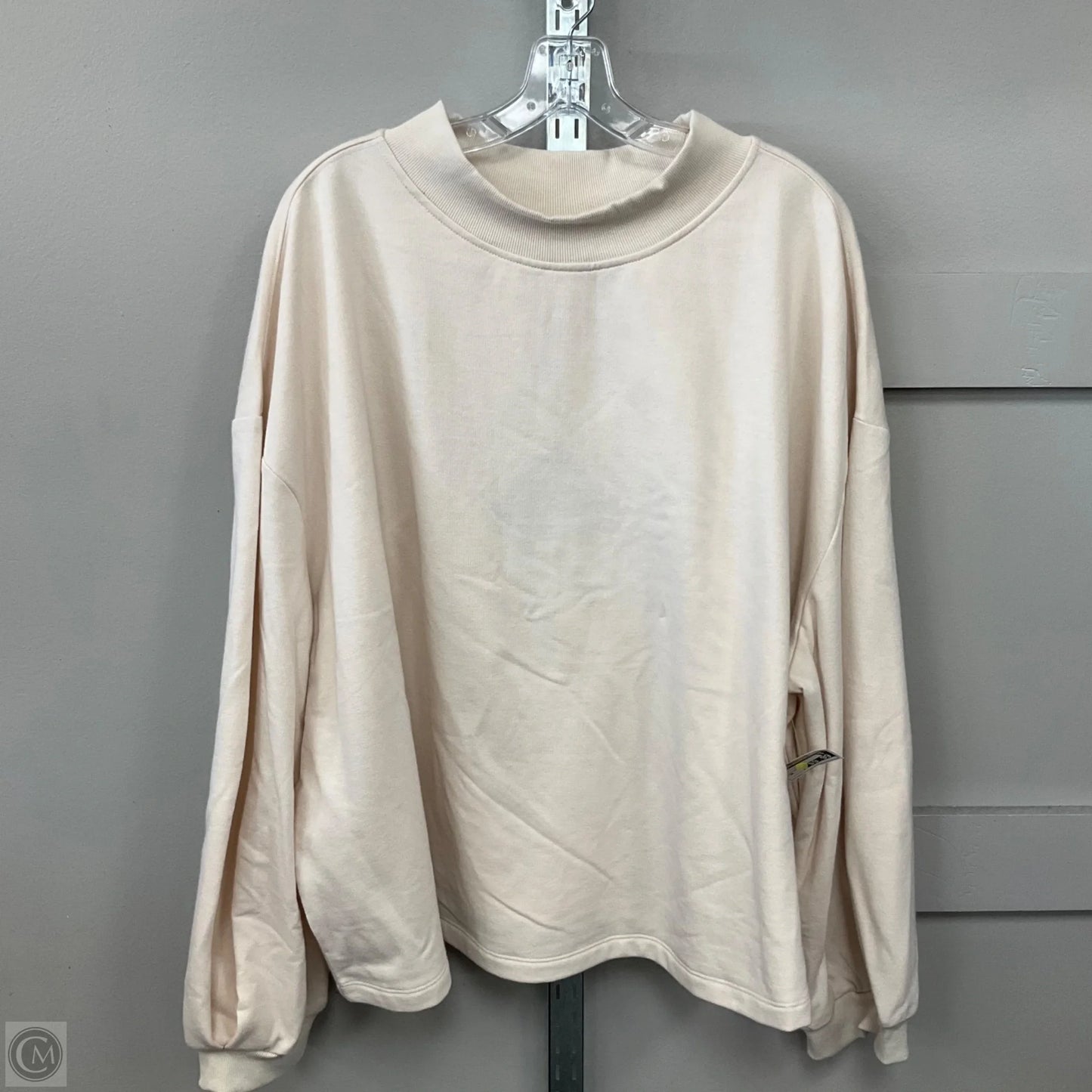 Top Long Sleeve By Ava & Viv In Cream, Size: 3x