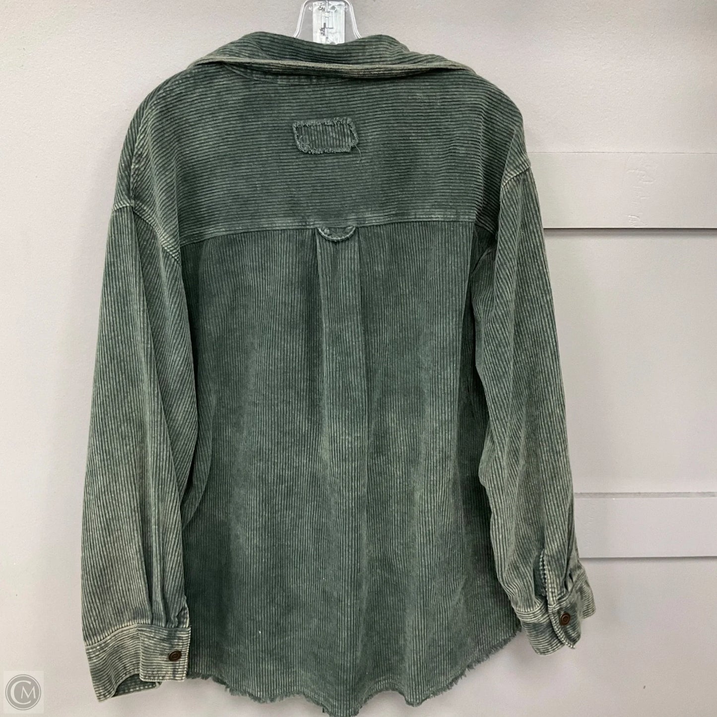 Jacket Shirt By La Miel In Green, Size: L