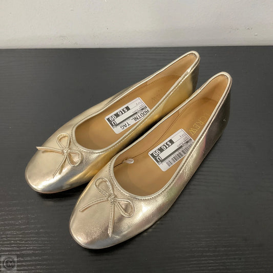Shoes Flats By J. Crew In Gold, Size: 7