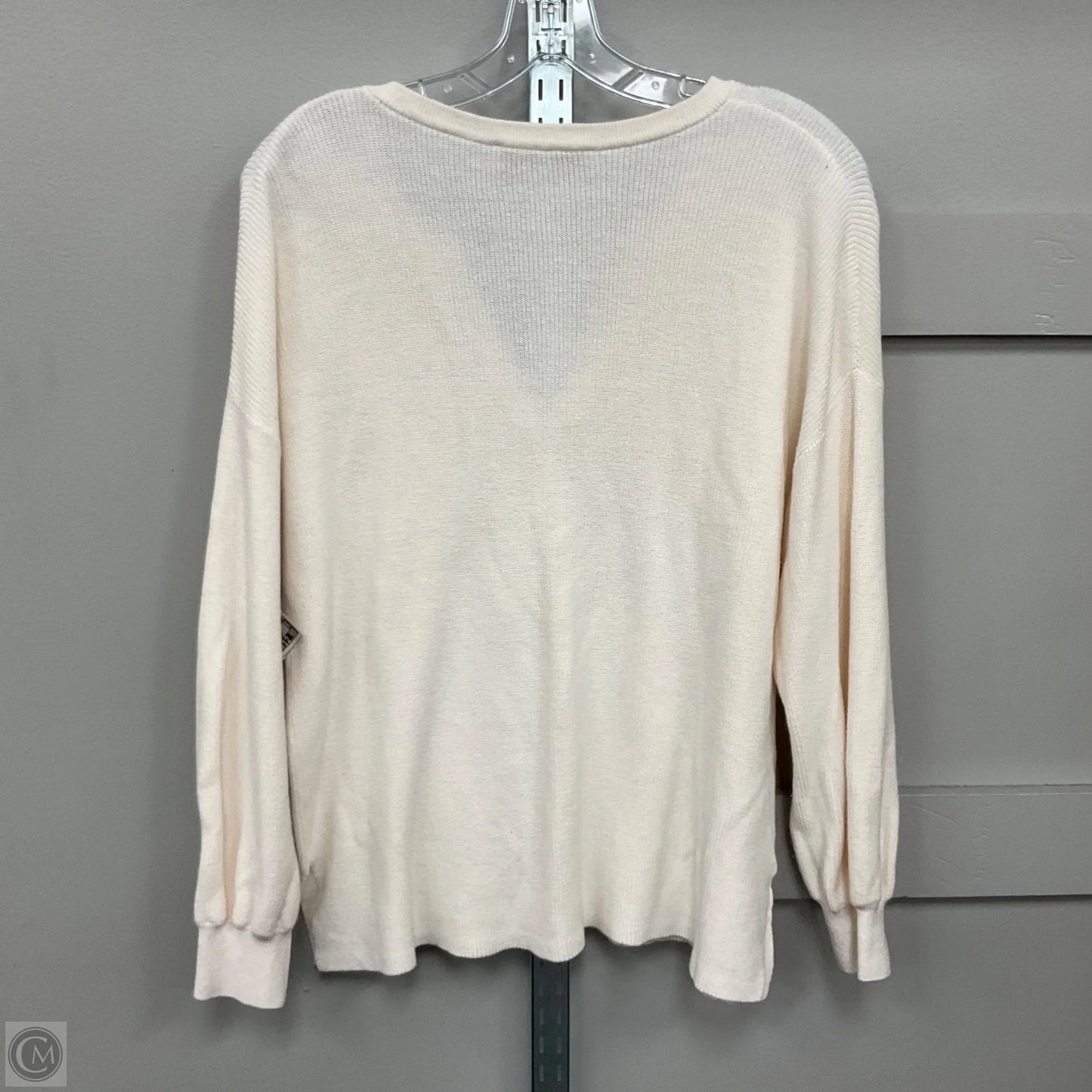 Top Long Sleeve By Loft In Cream, Size: Large