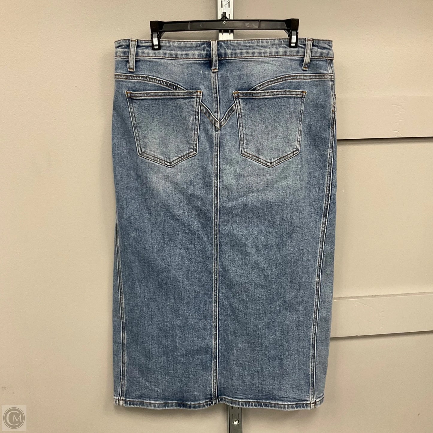 Skirt Midi By Blakeley In Blue Denim, Size: L
