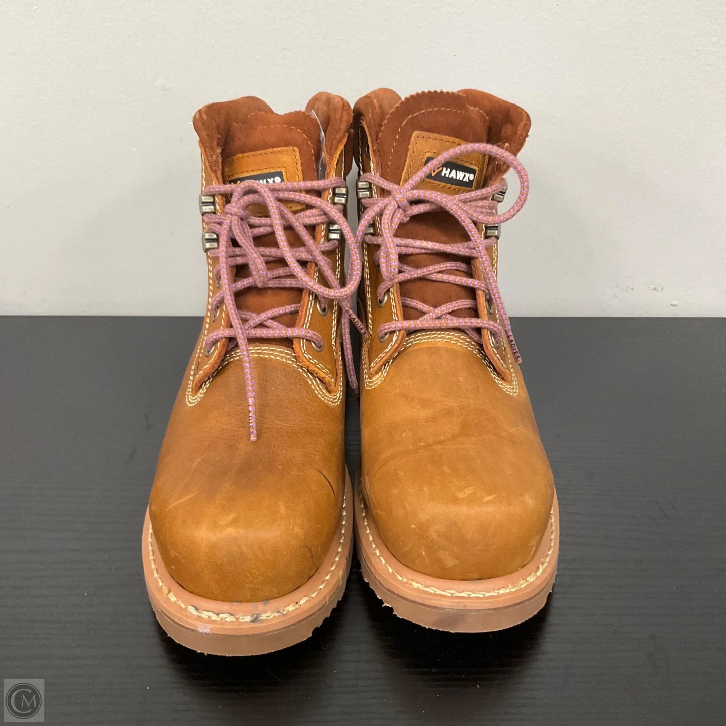 Boots Combat By Clothes Mentor In Brown, Size: 8