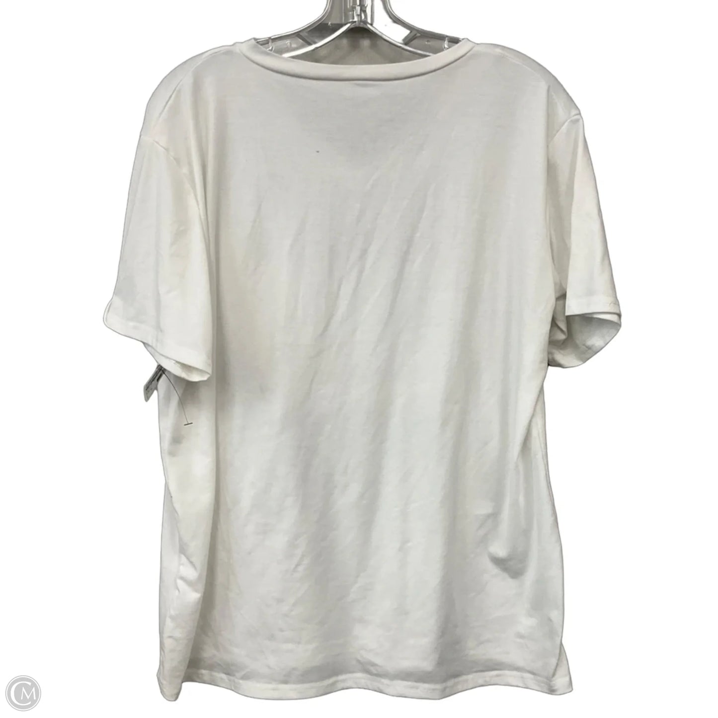 Top Short Sleeve Basic By Cmf In White, Size: Xl