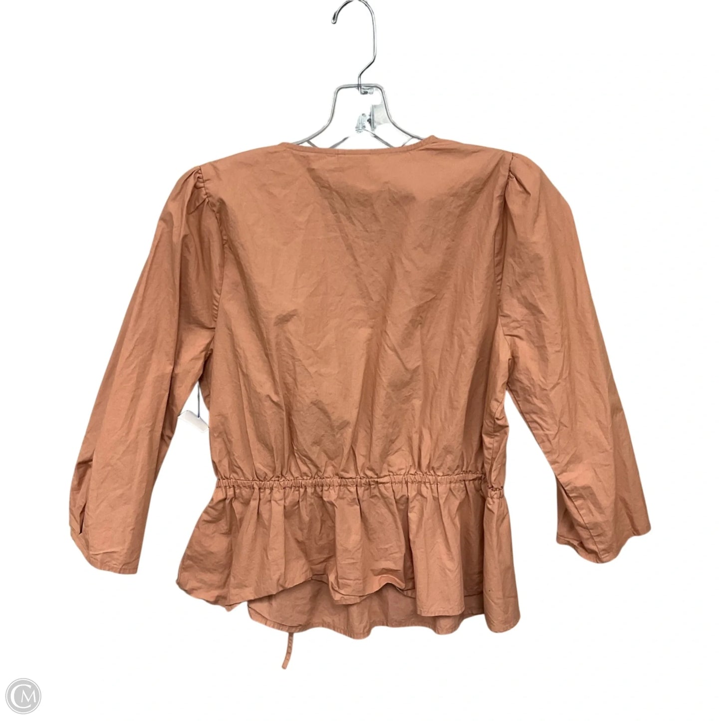 Top Long Sleeve By A New Day In Peach, Size: M