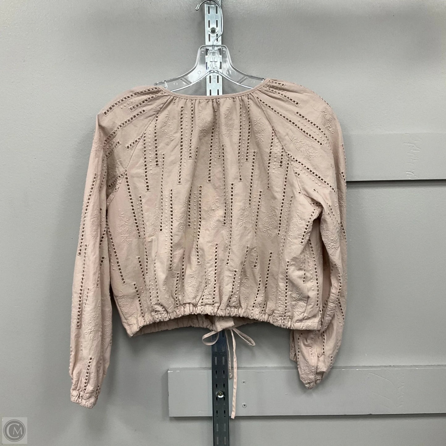 Top Long Sleeve By Ophelia Roe In Tan, Size: M