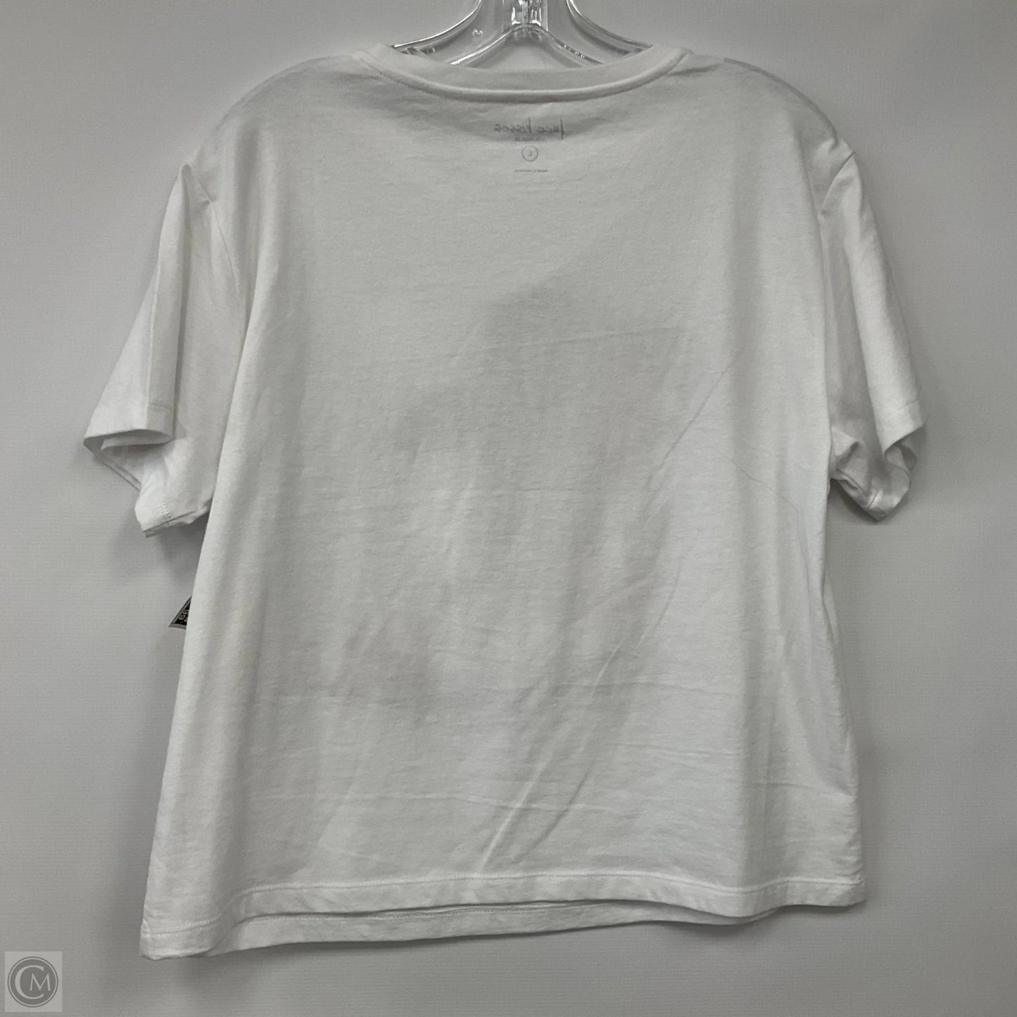 Top Short Sleeve By Free Kisses In White, Size: L