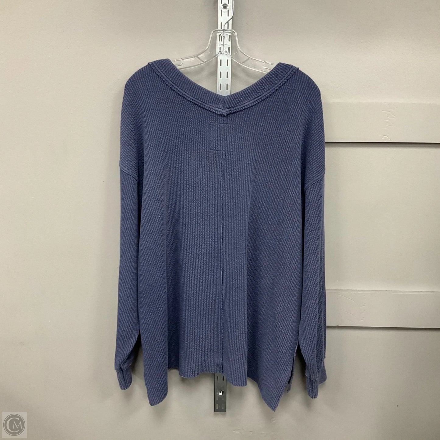 Top Long Sleeve By Aerie In Blue, Size: M