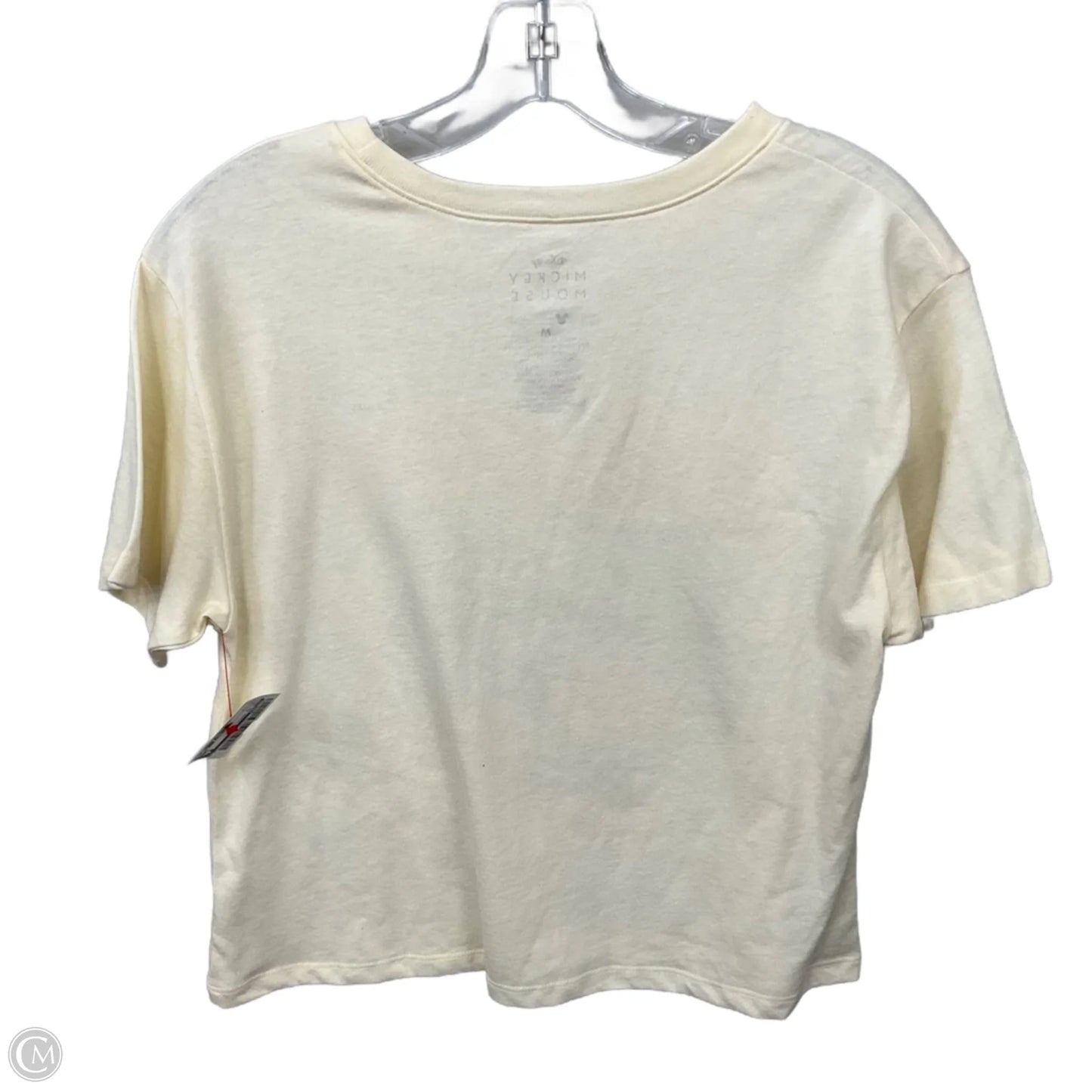 Top Short Sleeve Basic By Disney In Yellow, Size: M